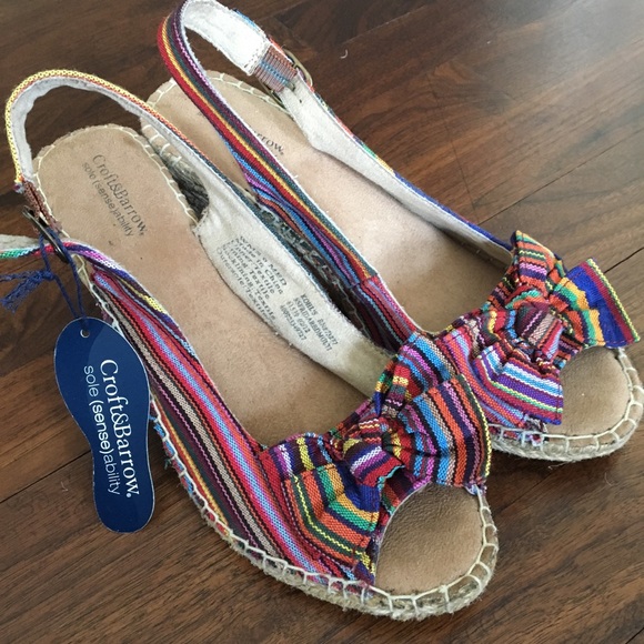 croft and barrow wedge sandals